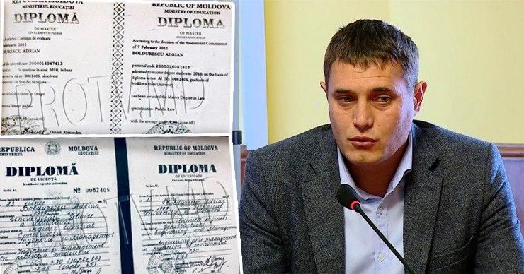 У Адриана Болдуреску нет диплома о высшем образовании. Фото: Point.md.