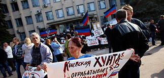 Краматорск взят под контроль, за исключением горсовета.
