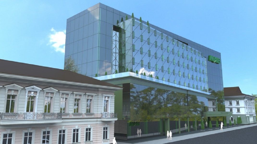Четырехзвездочный отель Codru расположен в самом центре столицы. 