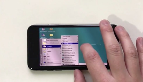 Автор YouTube-канала Hacking Jules запустил Windows 95 на iPhone X с помощью эмулятора Power DOS. 