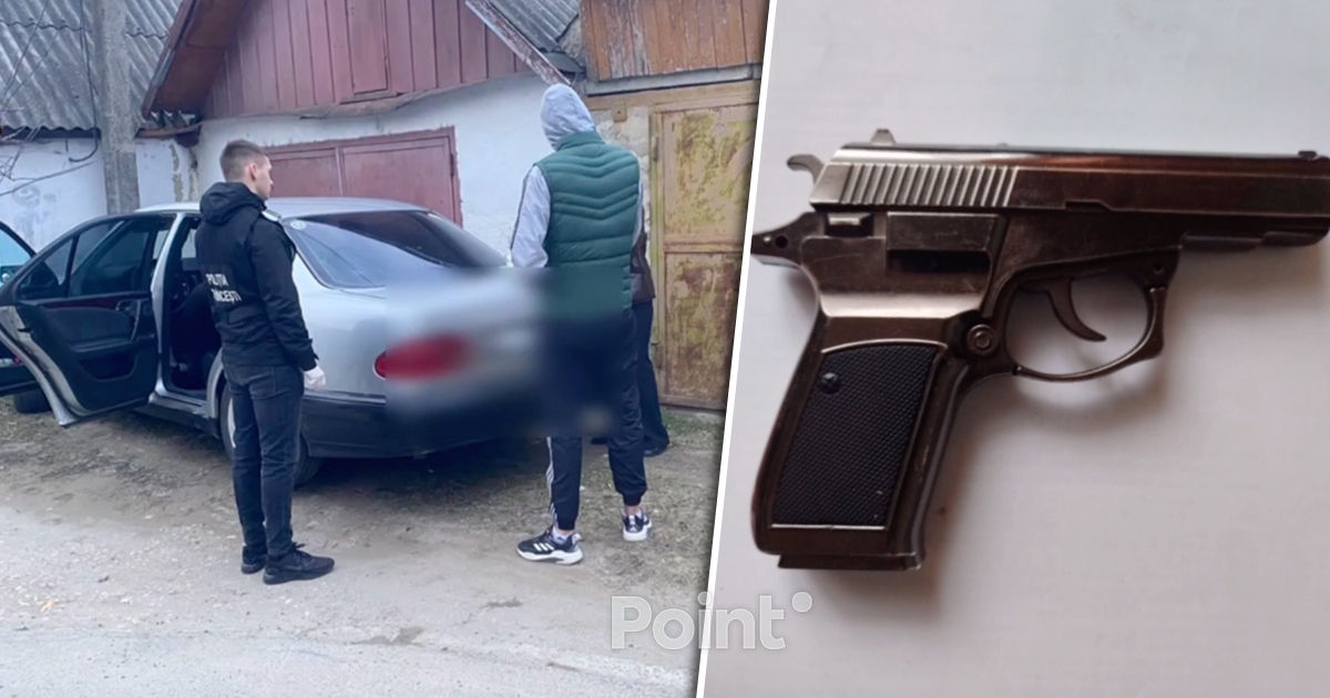 Patru persoane, reținute la Hâncești într-un dosar de șantaj comis cu aplicarea armei.