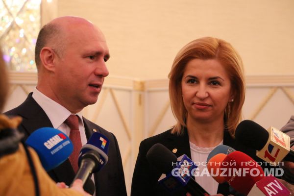 Башкан Гагаузии Ирина Влах и премьер-министр страны Павел Филип.