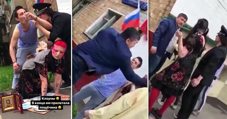 В РПЦ сообщили о готовности примириться с надругавшимися над иконой тиктокерами. Коллаж: Point.md.