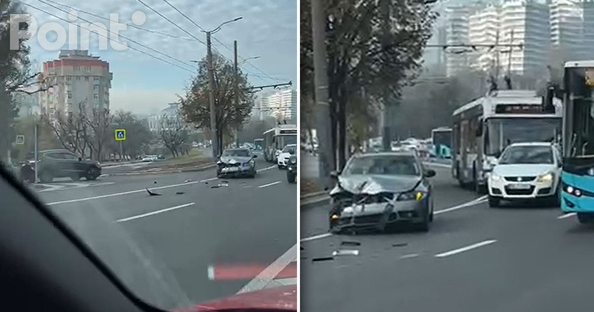 Un BMW și un Nissan n-au putut împărți o intersecție în sectorul Râșcani.