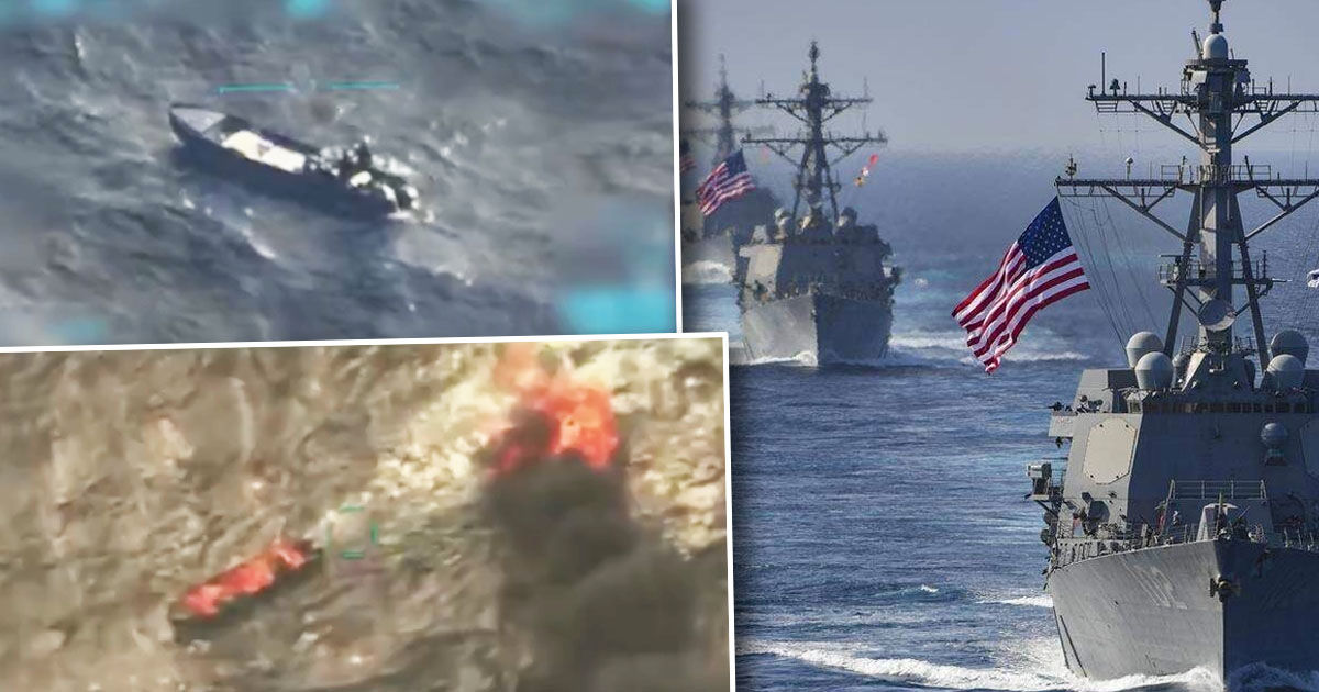Militarii americani din Marea Caraibelor au distrus din nou o barcă a traficanților de droguri.