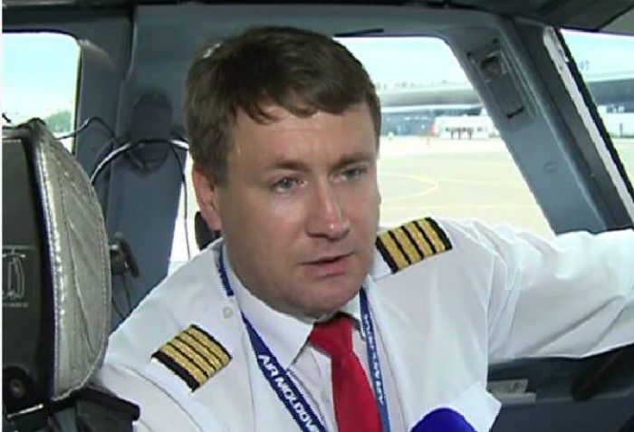 Iulian Scorpan este de profesie pilot și a fost angajat la Air Moldova în 2004. Foto: prime.md