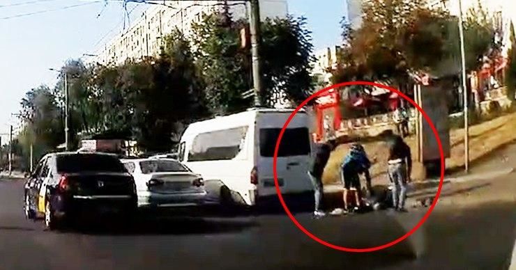 На пешеходном переходе в Кишиневе сбили парня.