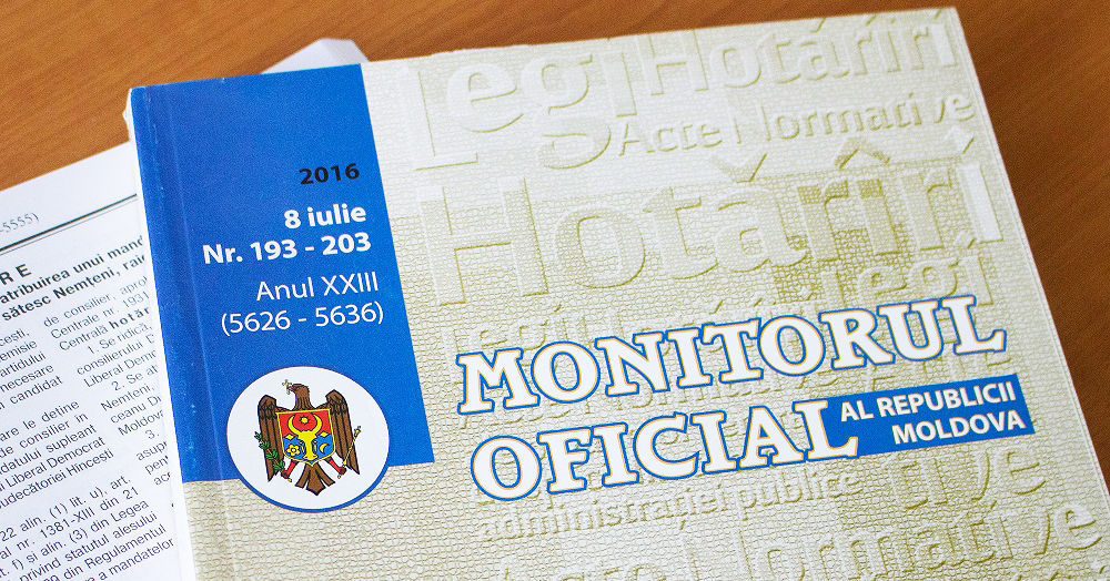 В Молдове Monitorul Oficial продолжит выходить на двух языках.