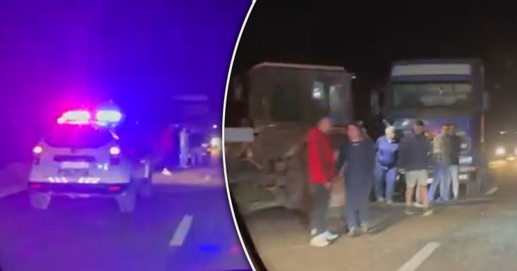 ДТП в Гагаузии: дальнобойщик не заметил трактор без габаритов. Коллаж: Point.md