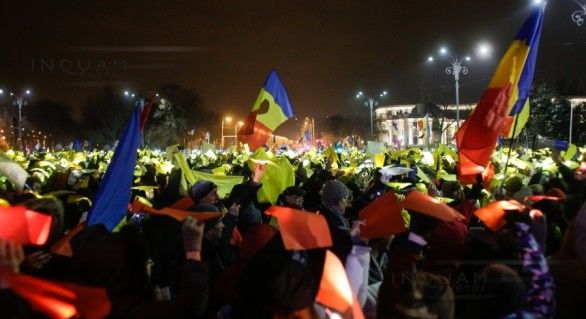 A 22-a zi de manifestaţii la București. 