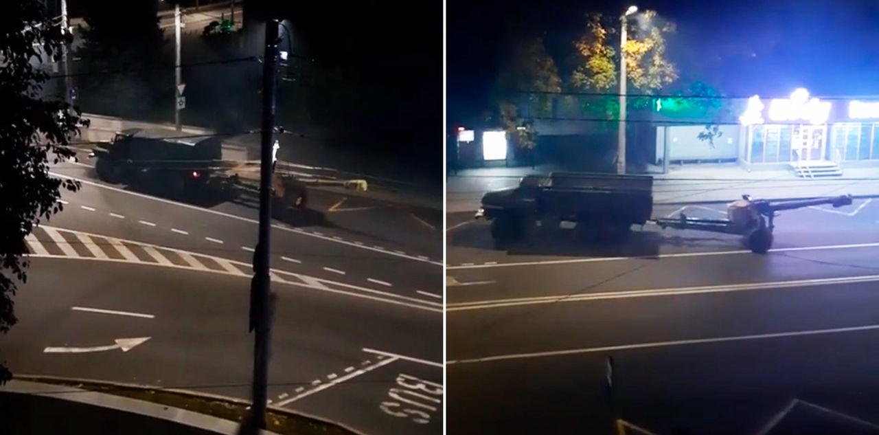 В Кишиневе снова заметили передвижение военной техники.