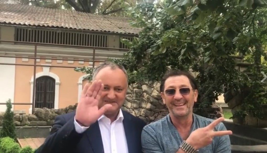 Dodon, fericit! S-a filmat într-un video cu Grigori Leps, ajuns în Moldova. Foto: captură video
