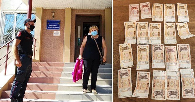 В Каушанах женщине вернули потерянные ею деньги благодаря карабинерам. Фото: Point.md.