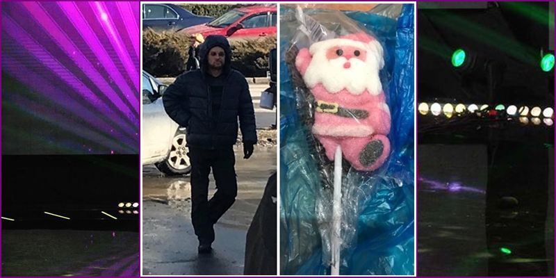 Un necunoscut ciudat le dă copiilor bomboane pe stradă. 