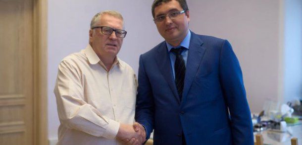 Liderul Partidului Nostru a avut ieri o întrevedere cu liderul Partidului Liberal Democrat din Rusia. Foto: deschide.md