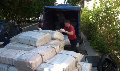 Valoarea totală a mărfii se estimează la 350 000 lei.