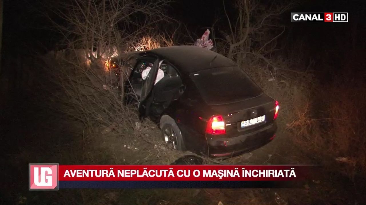 Ghinion pentru doi tineri din Capitală: Unde au ajuns cu o mașină închiriată
