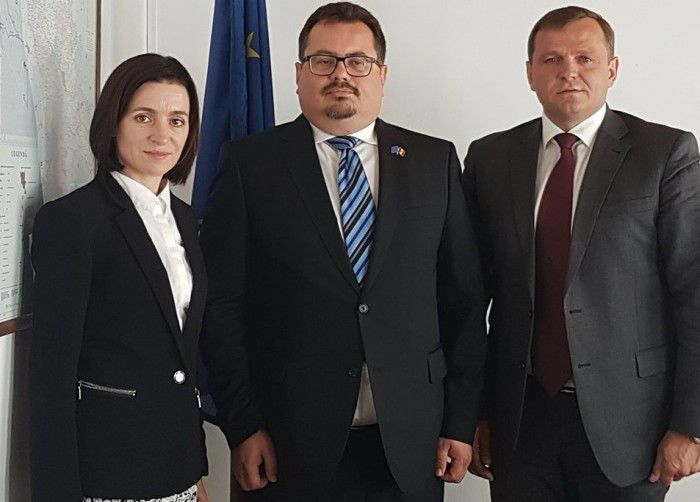 Andrei Năstase și Maia Sandu s-au întâlnit cu noul ambasador al UE în Republica Moldova.