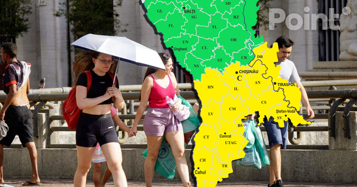 Cod Galben de caniculă în Moldova: Temperaturile vor ajunge la +33°C.