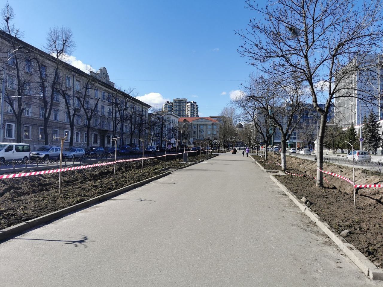 Аллею Григоре Виеру в столице продолжают модернизировать.
