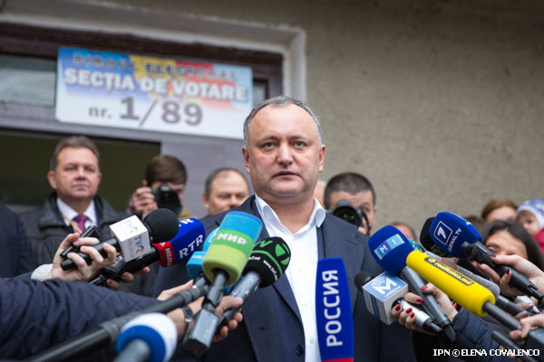 Victoria lui Dodon nu va schimba vectorul politicii externe a Moldovei. Foto: ipn\Elena Covlenco