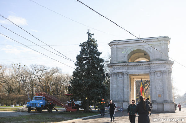 Pentru achiziţionarea pomului de Crăciun se preconizează să se cheltuie în jur de 15 mii de lei.