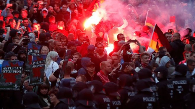 В Германии сообщили о 20 пострадавших во время протестов.