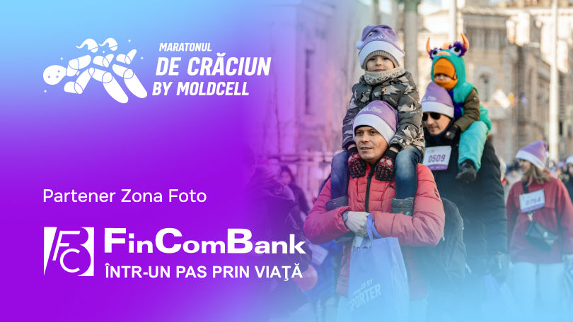 FinComBank a susținut Maratonul de Crăciun de către Moldcell 2025.