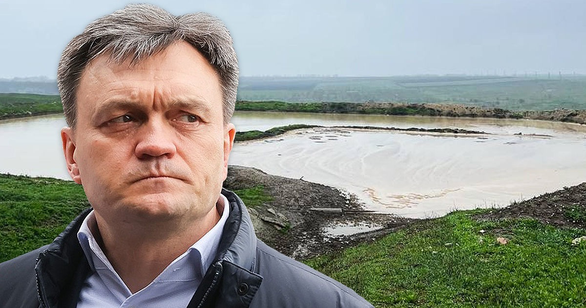 Дорин Речан потребовал санкций за загрязнение воды в Твардице. Коллаж Point.md.