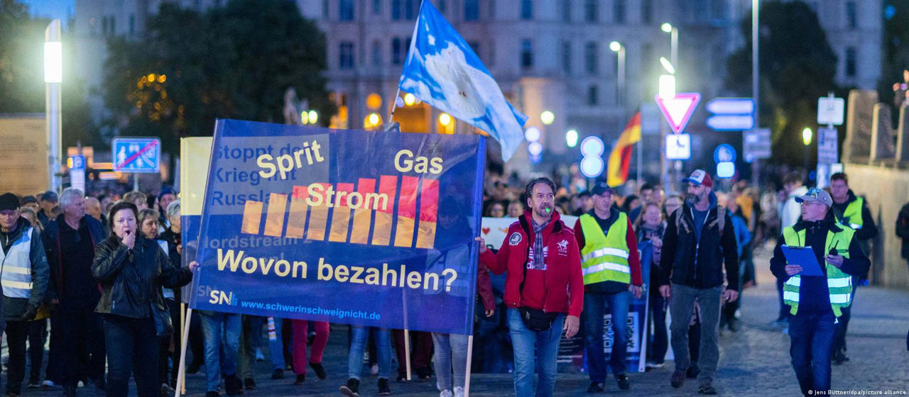 В Германии прошли акции протеста против роста цен.
