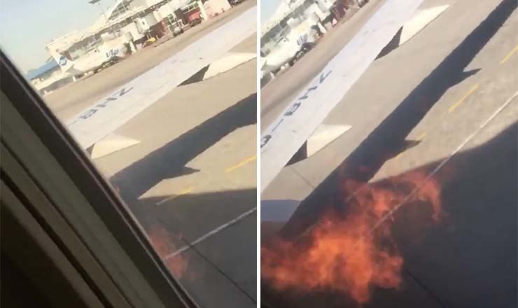 Самолет загорелся во время взлета во Внуково.