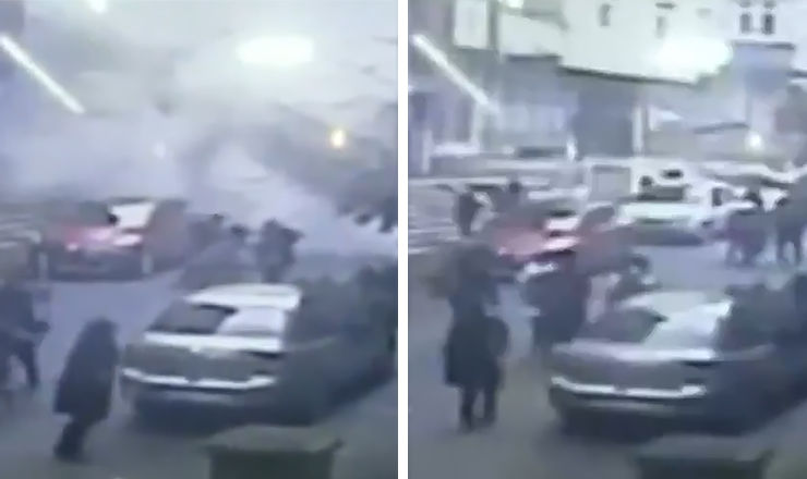Опубликовано видео момента обрушения многоэтажки в Стамбуле.