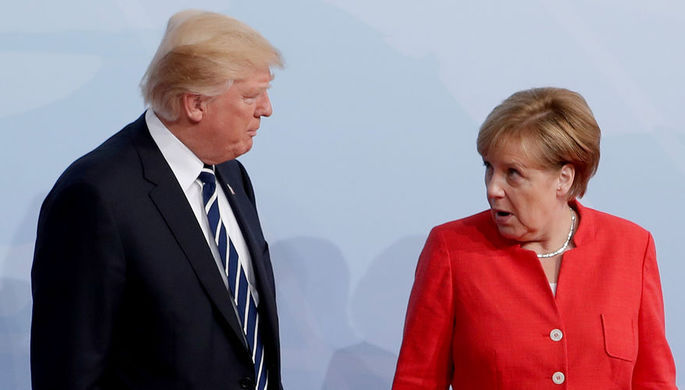 Трамп и Меркель призвали Россию оказывать умеренное влияние на сирийский режим. Фото: Reuters