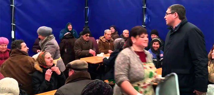 Усатый посетил социальную столовую в Бельцах.