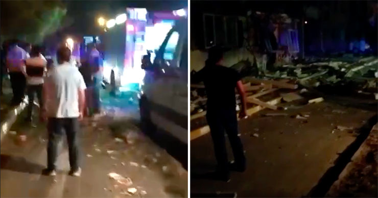 Взрыв прогремел в жилом доме под Баку: пострадали четыре человека. Коллаж: Point.md