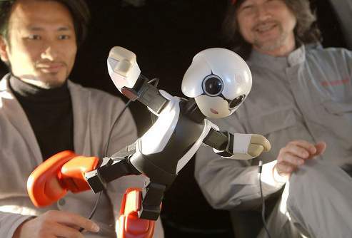 Говорящий робот Kirobo, ростом 34 сантиметра и весом всего один килограмм, будет ждать на космической станции японского астронавта Коити Ваката. Фото: wordscience.org