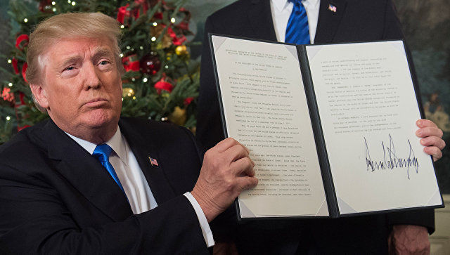 По словам политика, решение Трампа признать Иерусалим столицей Израиля "вызывает серьезную обеспокоенность".