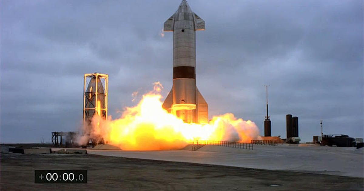 Прототип корабля Starship успешно испытали в Техасе.