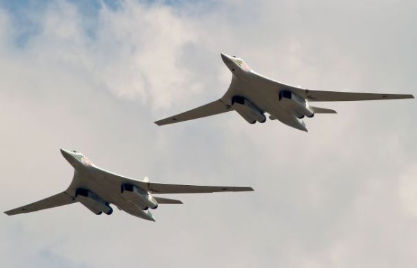 Formațiune de bombardiere rusești Tupolev Tu-160 „Blackjack”. Foto: evz.ro