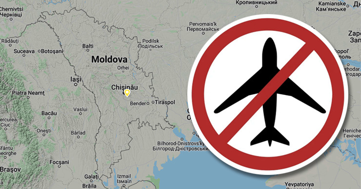 Молдова закрыла воздушное пространство 