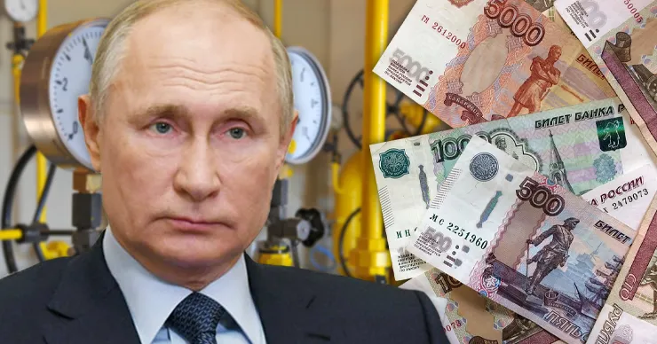 Путин поручил принимать оплату за российский природный газ только в рублях.
