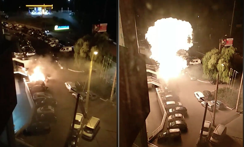 Мужчина заживо сгорел в автомобиле, который был припаркован во дворе дома на Буюканах. 