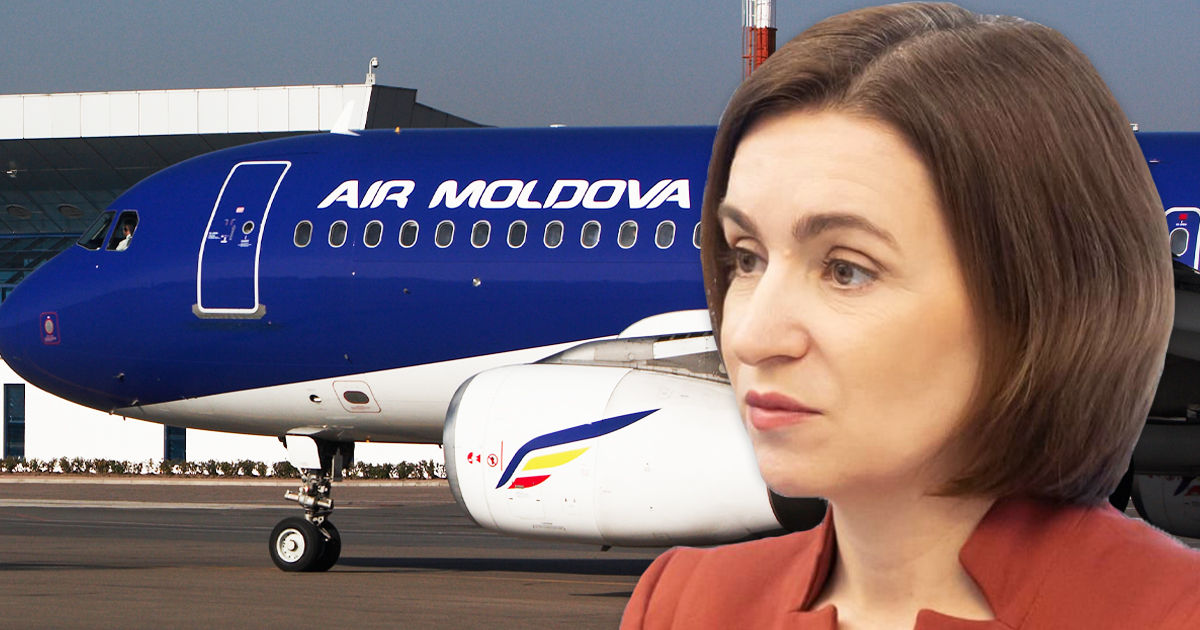 Санду о рейсах в Москву: Air Moldova находится под контролем Шора и его людей. Коллаж: Point.md