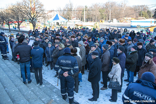 Пенсионеры вышли протестовать против пенсионной реформы.