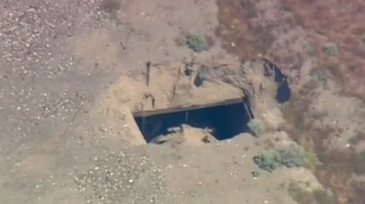 Un tunel din apropierea unui complex nuclear din Washington, prăbuşit. Foto: captură video/publika.md