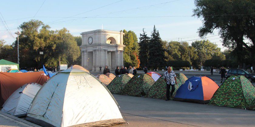 Protestele din Chişinău văzute de presa rusă. Foto: zdg.md