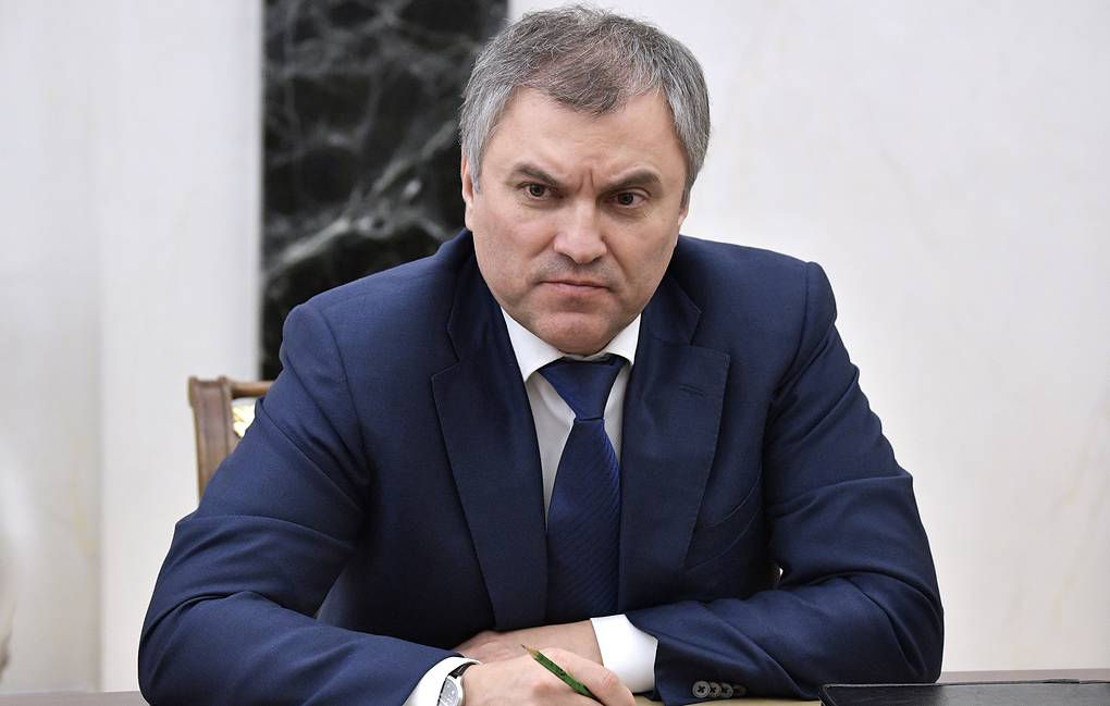 Спикер Госдумы Вячеслав Володин.