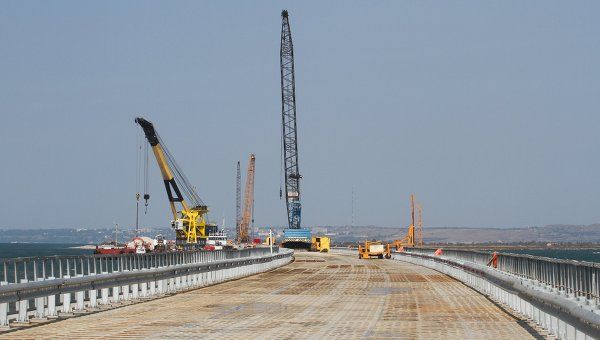 Строительство моста в Крым. Фото: ria.ru