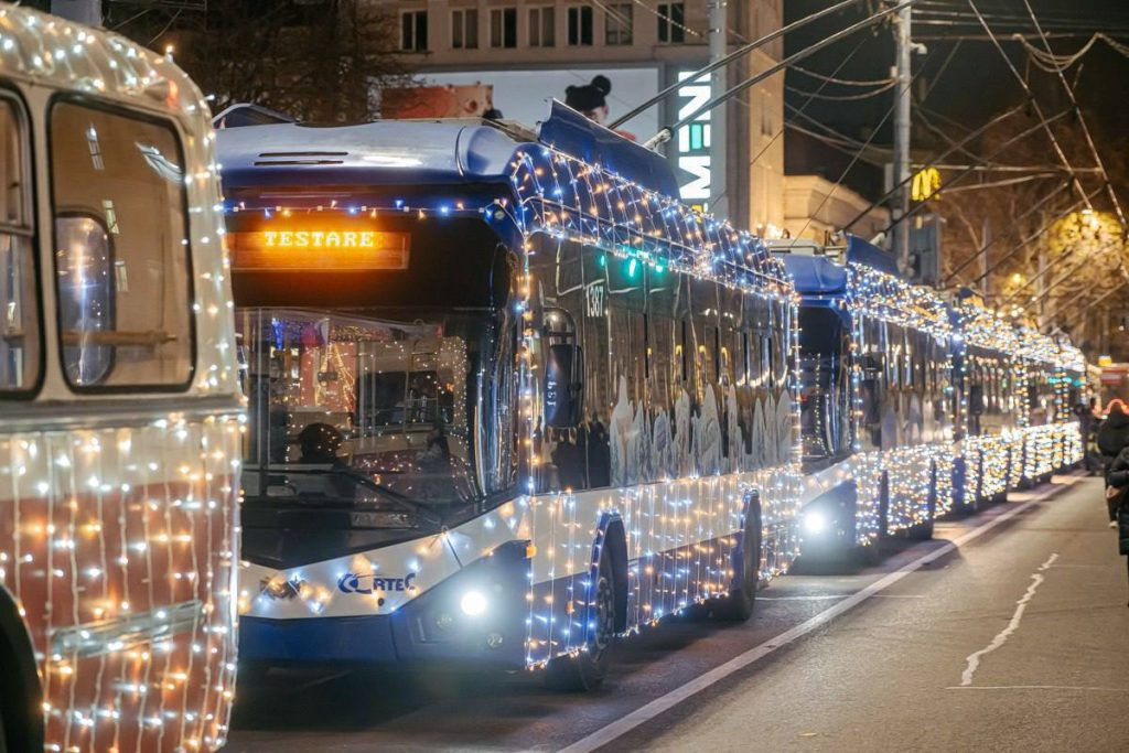 Transportul public din Capitală va circula pe 1 ianuarie conform unui orar ajustat.