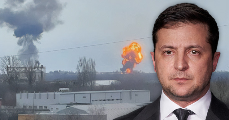 Зеленский: Аэропорт под Винницей полностью разрушен.
